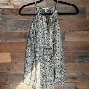 Chic Olive Patterned Women's Blouse